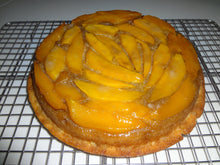 Mildly Sweet and Buttery Homemade Mango Upside-Down Cake (9")