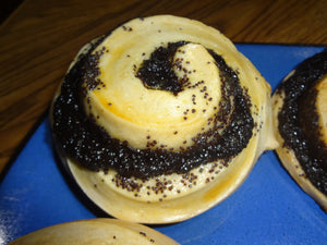 Entirely Homemade Fresh Poppy Seed Rolls - Piroshki (1 Dozen Extra Large)