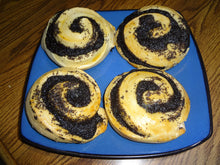 Entirely Homemade Fresh Poppy Seed Rolls - Piroshki (1 Dozen Extra Large)