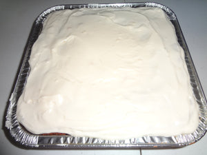 Amazing and Delicious Homemade Carrot Cake With Cream Cheese Frosting (9" x 9"  Tray)