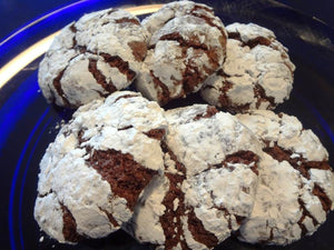 Timeless Homemade Chocolate Crinkle Cookies (2 Dozen)