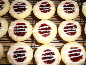 Impressive Homemade Almond Jam Thumbprint Cookies (2 Dozen)