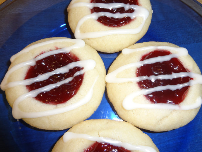 Impressive Homemade Almond Jam Thumbprint Cookies (2 Dozen)