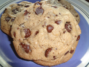 Homemade Soft Batch Chocolate Chip Cookies With Dark Ghirardelli and Semi-Sweet Chocolate (2 Dozen)