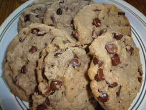 Homemade Soft Batch Chocolate Chip Cookies With Dark Ghirardelli and Semi-Sweet Chocolate (2 Dozen)