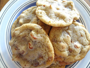 Decadent Homemade Rolo Stuffed Pretzel Toffee Cookies (2 Dozen)