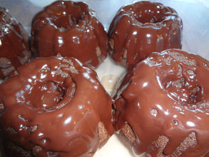 Moist & Chocolaty Homemade Chocolate Sour Cream Single Serving Bundt Cakes With Choices