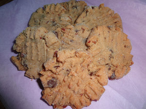 Gluten-Free Homemade Peanut Butter, Bacon & Ghirardelli Bittersweet Chocolate Cookies With Choices