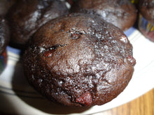 Homemade Rich Chocolate Buttermilk Mini Muffins With Mini Chocolate Chips (3 Dozen)