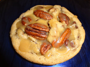 Sweet & Salty Homemade Chocolate Pecan Caramel Cluster Cookies (2 Dozen)