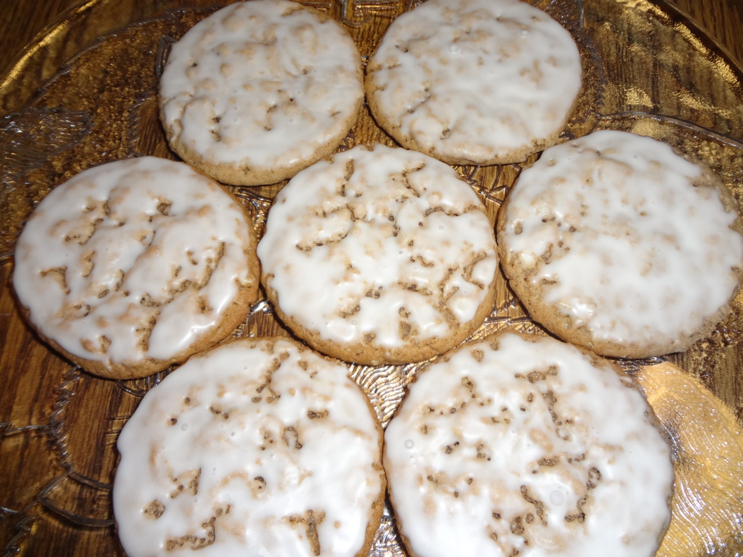 Homemade Old Fashioned Iced Oatmeal Cookies (30 Cookies)