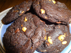 Decadent Rich & Chewy Homemade Chocolate Butterfinger Cookies (2 Dozen)