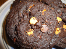 Decadent Rich & Chewy Homemade Chocolate Butterfinger Cookies (2 Dozen)