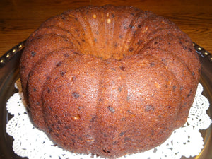 Yummy Homemade Chocolate Chip Peanut Butter Banana Bundt Cake (10")