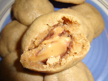 Soft & Gooey Homemade Rolo Stuffed Peanut Butter Cookies (2 Dozen)