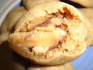 Soft & Gooey Homemade Rolo Stuffed Peanut Butter Cookies (2 Dozen)