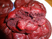 Soft Baked Homemade Red Velvet Chocolate Chip Cookies (2 Dozen)