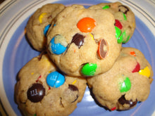 Homemade Soft & Puffy Peanut Butter M and M Cookies With Choices