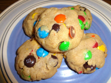 Homemade Soft & Puffy Peanut Butter M and M Cookies With Choices