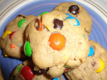 Homemade Soft & Puffy Peanut Butter M and M Cookies With Choices