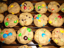 Homemade Soft & Puffy Peanut Butter M and M Cookies With Choices