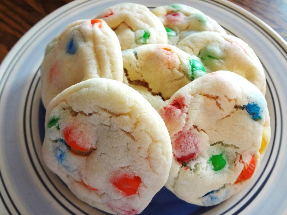 Melt in Your Mouth Homemade M&M Sugar Cookies (3 Dozen)