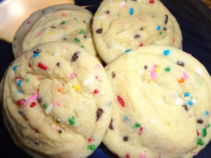 Super Soft Homemade Sprinkle Vanilla Pudding Cookies (2 Dozen)